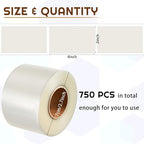 Zonon 2500 Pcs Clear Labels Label Protector Clear Stickers Wafer Seals - Image 2
