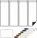 Mr. Pen- 4" x 12" Magnetic Dry Erase to Do List, 4X Dry Erase to Do List White by MrPen