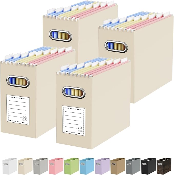 Oterri Cardboard File Organizer Box by Oterri