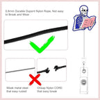 2Pcs Funny Skeleton Office Badge Reel Retractable - Image 2