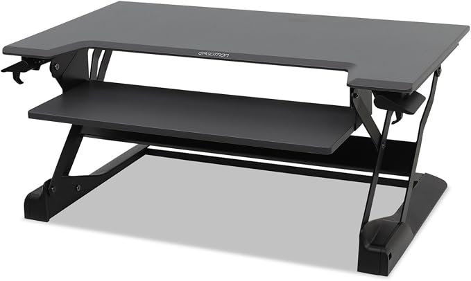 Ergotron – USA Assembled WorkFit-TL Standing Desk Converter, Dual Monitor Sit by Ergotron