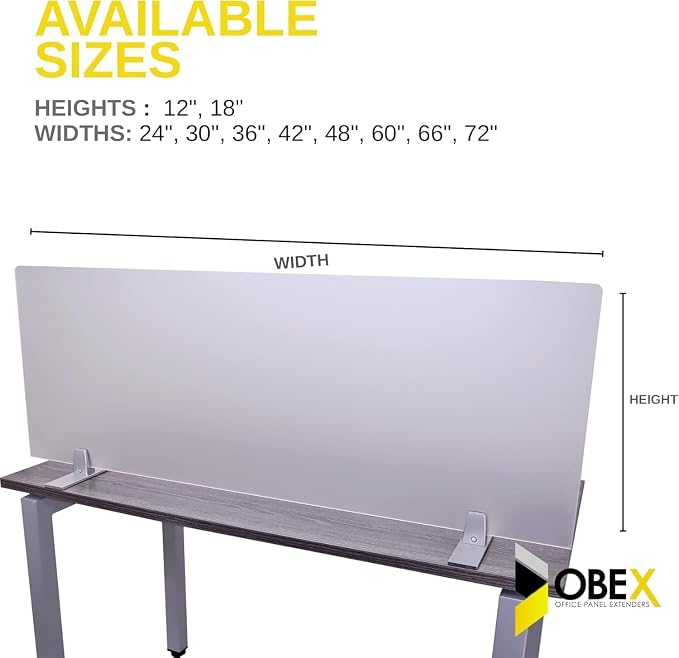 OBEX Acrylic Free Standing Screen, Divider - Image 5