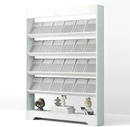LHIUGE 5-Layer Brochure Display Rack, Freestanding Wooden Magazine Rack by LHIUGE