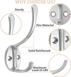 Homanu 14 Pack Coat Hooks Wall Mounted - Image 3