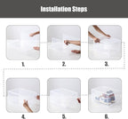 Clemate Upgraded X-Large Shoe Storage Box, 8 Pack, Shoe Box Clear Plastic - Image 9