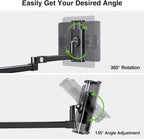 elitehood 28in Long Arm iPad Desk Mount, Heavy Duty Aluminum Tablet Arm Mount - Image 6