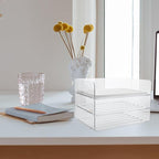 LIGHTAOTAO Stackable Desk Organizer Tray Paper Holder - Image 5