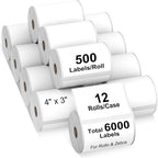 AveneMark 12 Rolls 4" x 3" Direct Thermal Labels by AveneMark