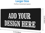OHORTEB Custom Mouse Pad with Photo, Personalized Image Text Laptop Desk Mat - Image 2