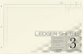 BookFactory Ledger Sheets/Large 3 Column Accounting Ledger Columnar Loose Leaf by BookFactory