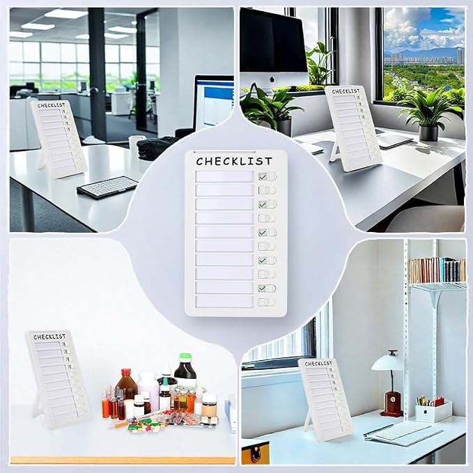 2pcs Dry Erase Chore Chart, Standable Whiteboard Checklist Board, Chore Chart - Image 2