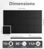 G Gamit Large Felt Wall Tiles Bulletin Board 59”x36”, Large Cork Board - Image 2