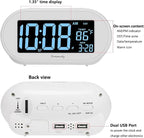 DreamSky Alarm Clocks for Bedrooms, Auto Set Digital Desk Clock for Bedside - Image 8
