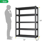 CBCNWR 63''H Garage Storage Shelves, 1800LBS Steel Heavy Duty Storage Shelves - Image 2