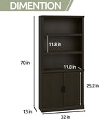 blini 5 Shelf Tall Bookcase - Image 2
