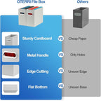 Oterri Cardboard File Organizer Box - Image 3