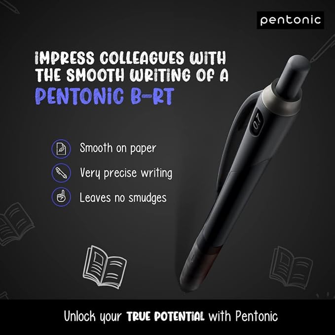 linc Pentonic BR-T Retractable Ballpoint Pens, 0.7 mm Fine Point, Smooth Writing - Image 2