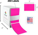 ChromaLabel 2 x 3 inch Permanent Color Code Rectangle Labels, 250 Labels per - Image 2