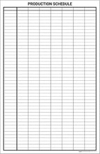 Production Schedule Portrait Whiteboard 48" x 36" - Image 2