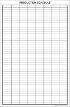 Production Schedule Portrait Whiteboard 60" x 40" - Image 2