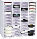 Krafetto 48 Grids Ink Pad Storage Rack, Wall-mountable Stamp Pad Organizer by Krafetto