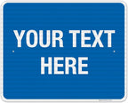 Personalized Custom Blue Background Customize by SigoSigns