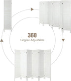 6 Panel Room Dividers and Folding Privacy Screens, Divider - Image 6