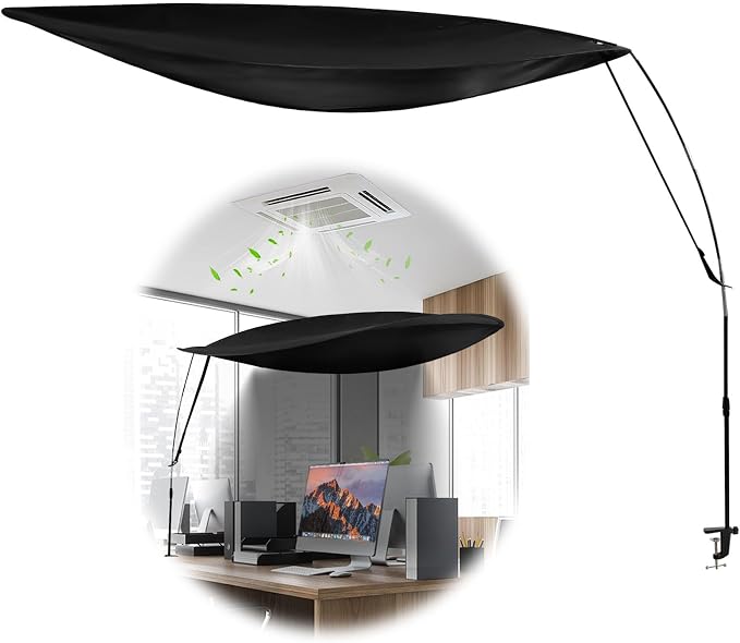 55 Inch Office Cubicle and Desk Shade – Blocks Light and Air Conditioning by CKAGF