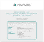 Navaris Combination Board Cork/Whiteboard/Chalkboard - Image 7
