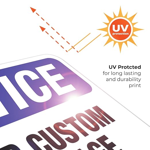 Custom Notice Sign, OSHA Sign, 10x7 Inches, 4 Mil Vinyl Decal Stickers Weather - Image 6