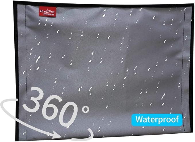 BroilPro Accessories Outdoor 32" TV Set Cover, Scratch Resistant Liner Protect - Image 3