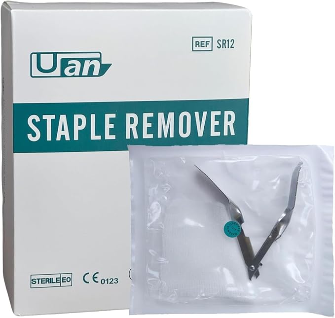 Skin Staple Removal Kit, Includes Staple Remover and Gauze Sponge by Unknown