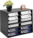 12 Slots Mail Sorters for Office, PVC Literature Organizer by Unknown