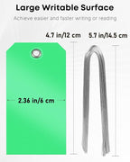 Uniclife 120 Pcs Green Plastic Tags - Image 6