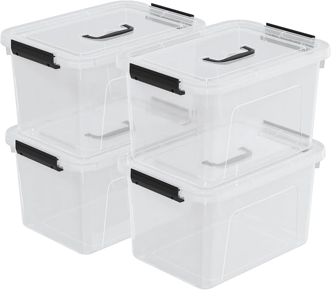 Drephia 10.5 Quart Clear Plastic Storage Box/Container - Image 7