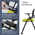 SLKJChr 4 Pack Foldable Office Chairs - Image 6
