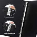 CIXILDTS 1-inch Round Ring Binder, Durable 1" 3 Ring Binder Fit Letter Size - Image 6