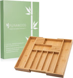 Bamboo Drawer Organizer with Knife Blocks - Image 2