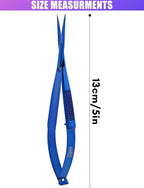 Cross Edge Spring Scissors 5 Inch straight Stainless Steel Precision Eyebrow & - Image 4