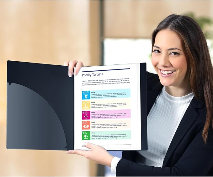 Dunwell Presentation Binder 12-Pocket, Displays 24 Pages, 8.5x11 Portfolio - Image 8