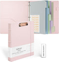 Ospelelf 3 Ring Binder with Clipboard 1 Inch Leather Binder by OspelelfOfficeSupplies