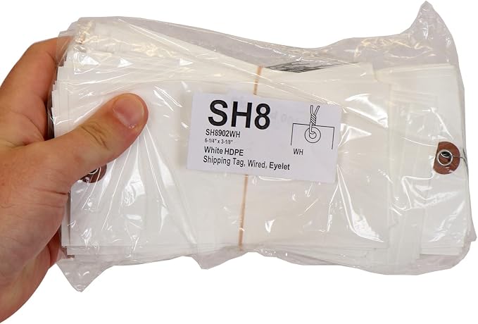 SmartSign Blank White Shipping Tags - Image 6