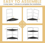 JANUS LiANG 2-Tier Bathroom Organizer Countertop Corner - Image 7
