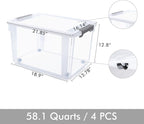 Citylife 58.1 QT Plastic Storage Bins - Image 2