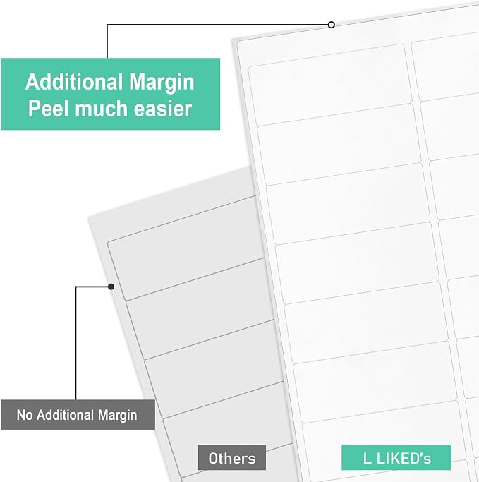 L LIKED Printable Address Labels, 500 Labels, 30 per Sheet, Mailing Labels - Image 6