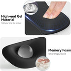 TECKNET Gel Mouse Pad Set with Wrist Rest and Keyboard Wrist Rest, Ergonomic - Image 4