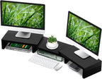 TAVR Dual Monitor Stand Riser Office Desktop Organizer Stand by TAVRFurniture