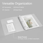 Uquelic 50-Pocket Clear Binder - Image 2