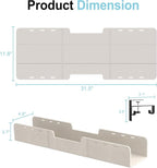 ERGO COLLECT Under Desk Cable Management Tray, No-Drill Upgraded Thickened Felt - Image 7