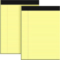 Roneky Legal Pads 8.5 x 11 Yellow Note Pads, 2 Pack College Ruled Notepads 8.5 by NotePads